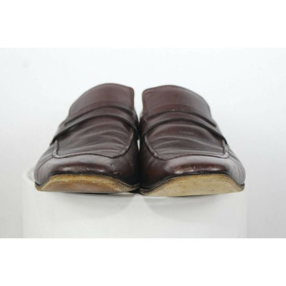 Gucci Other - Men's Gucci Slip On Loafers Dress Shoes Size 10 D Brown Bull Leather.